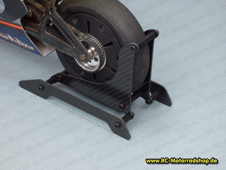 RCMS-060: Motorradständer Carbon für Motorradmodelle im Maßstab 1:5 RCMS-060